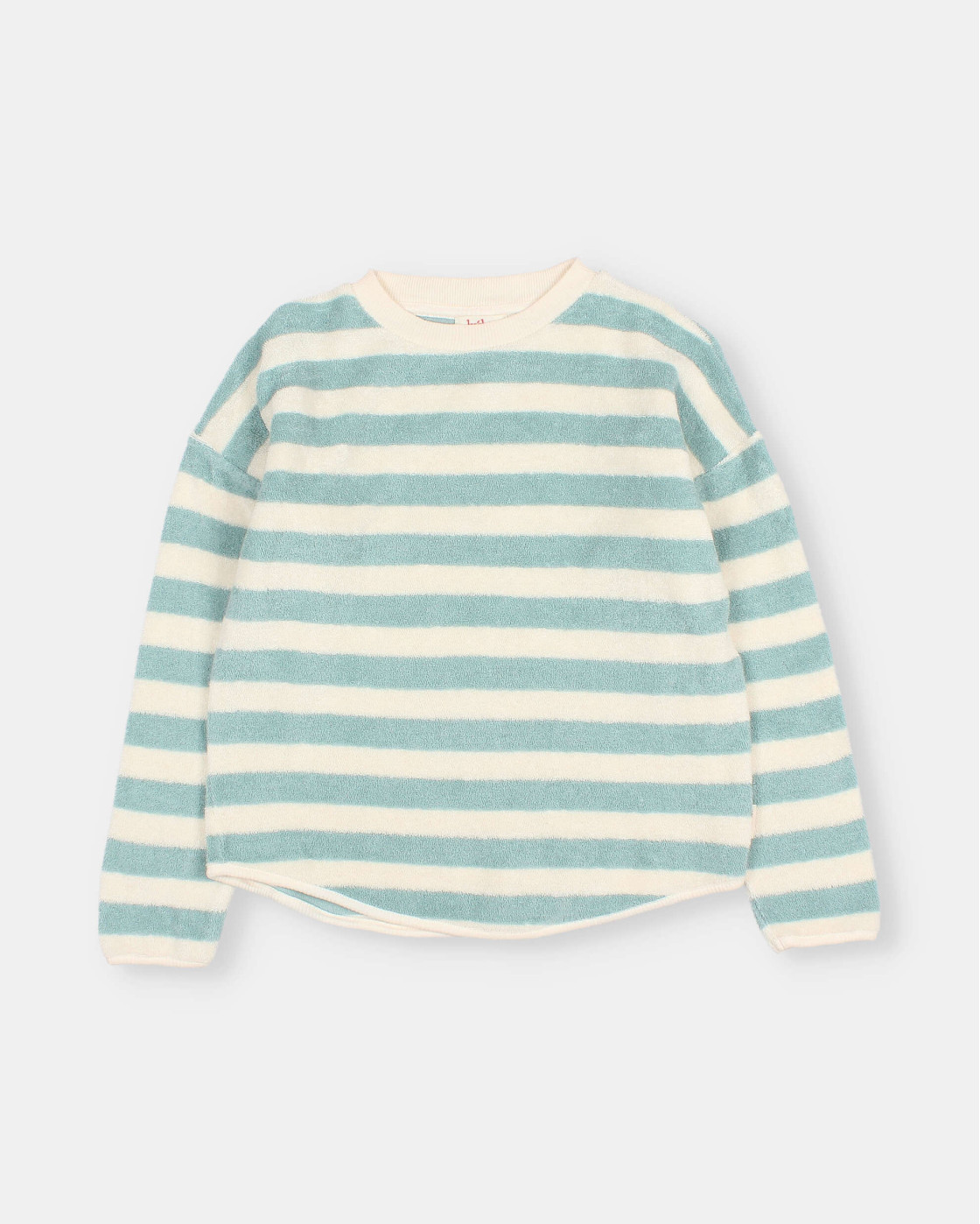 SUDADERA DE RIZO CON RAYAS