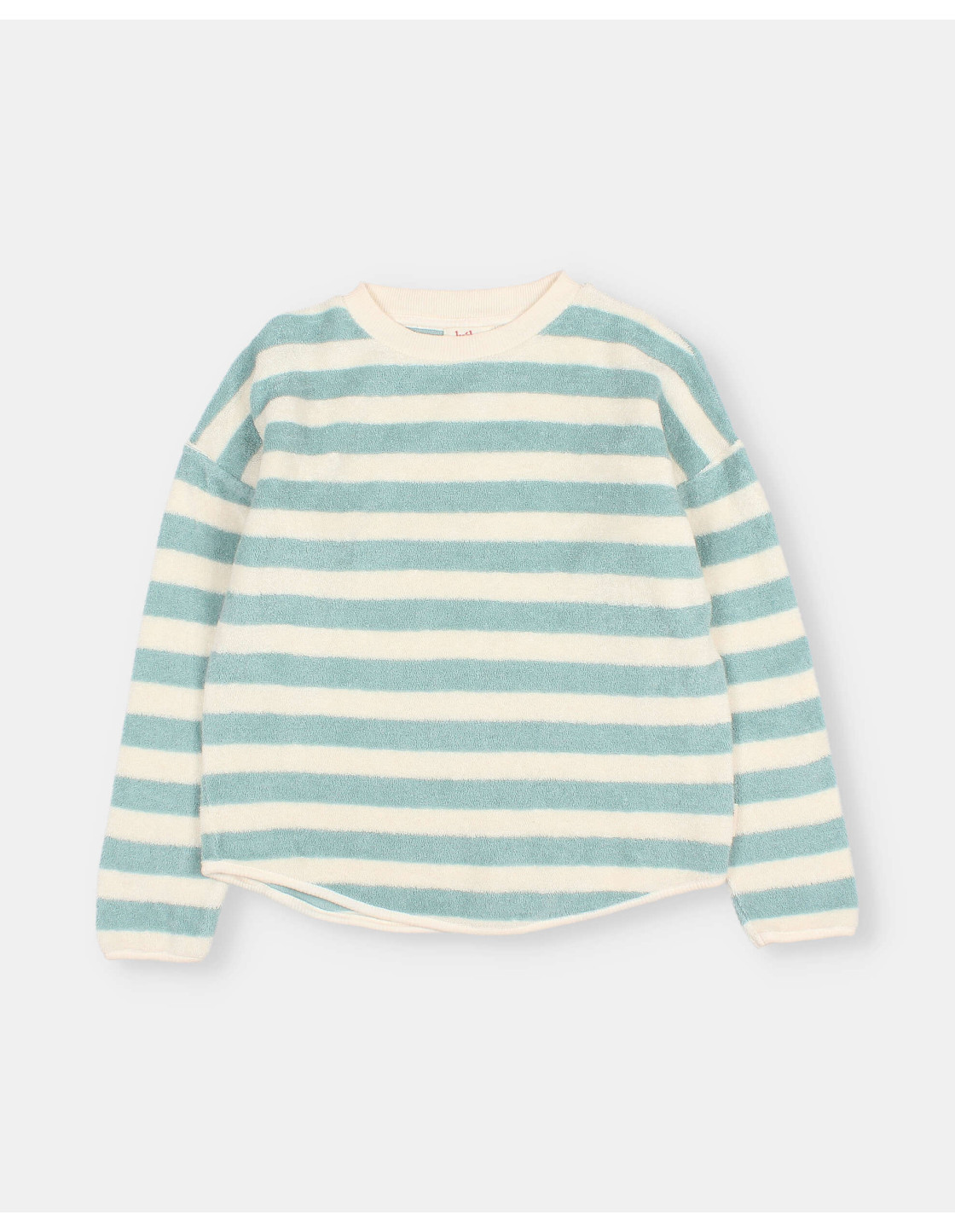 TERRY STRIPES SWEATSHIRT