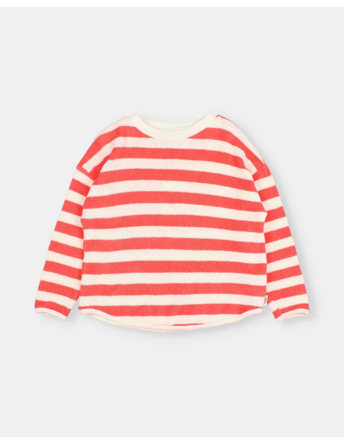 TERRY STRIPES SWEATSHIRT