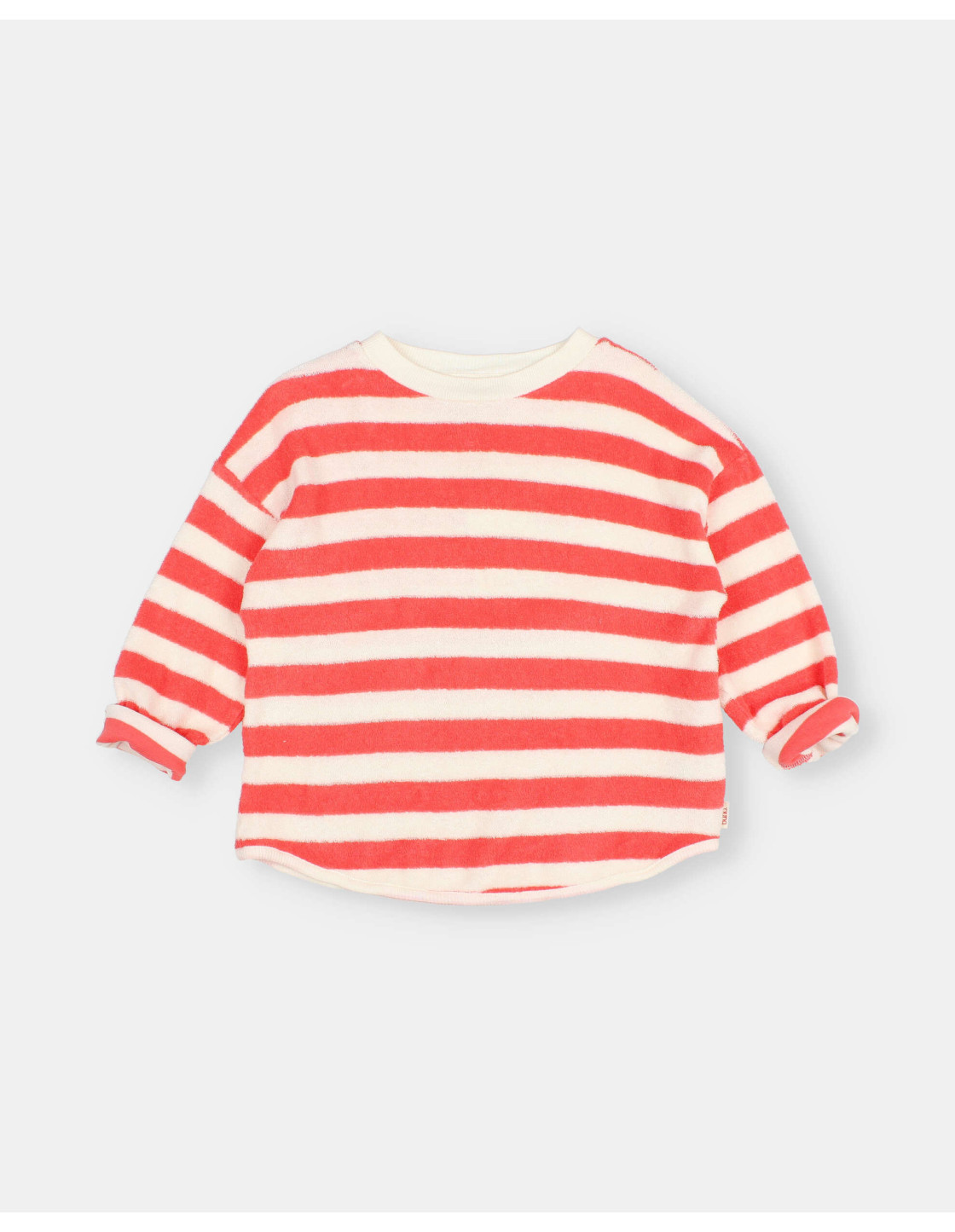 TERRY STRIPES SWEATSHIRT