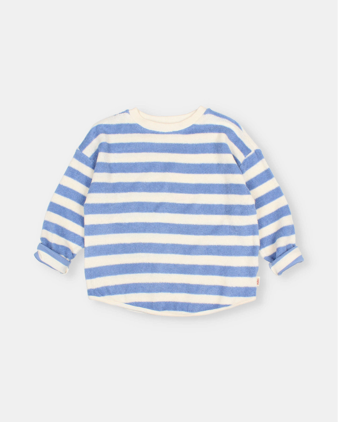 SUDADERA DE RIZO CON RAYAS