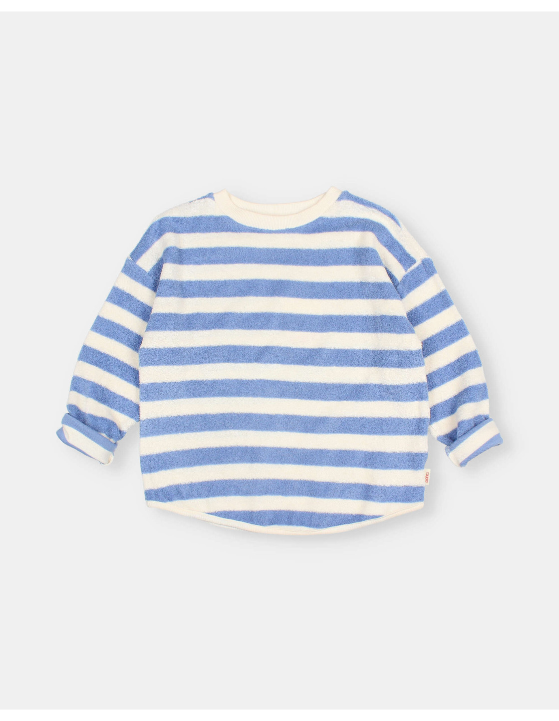 SUDADERA DE RIZO CON RAYAS