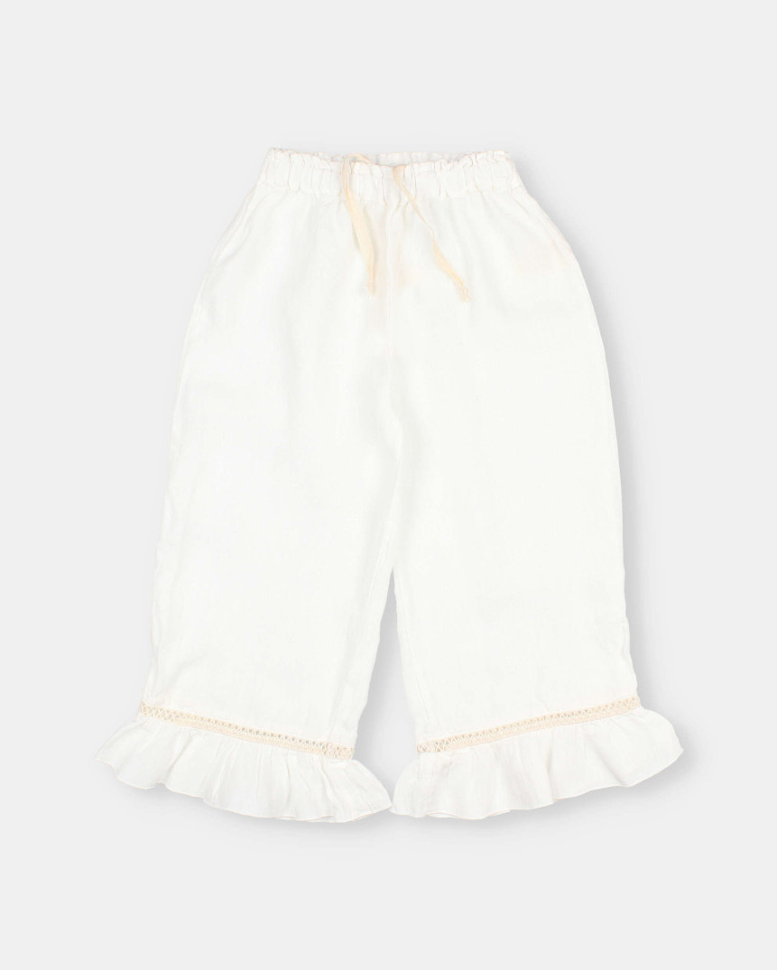 PANTALÓN GIRLY DE LINO 2
