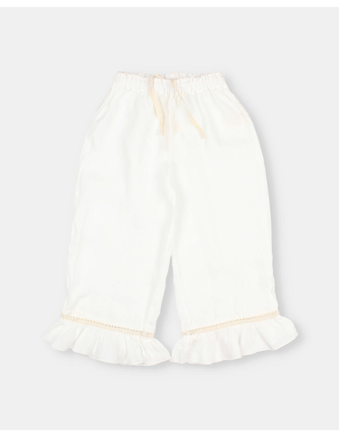 PANTALÓN GIRLY DE LINO