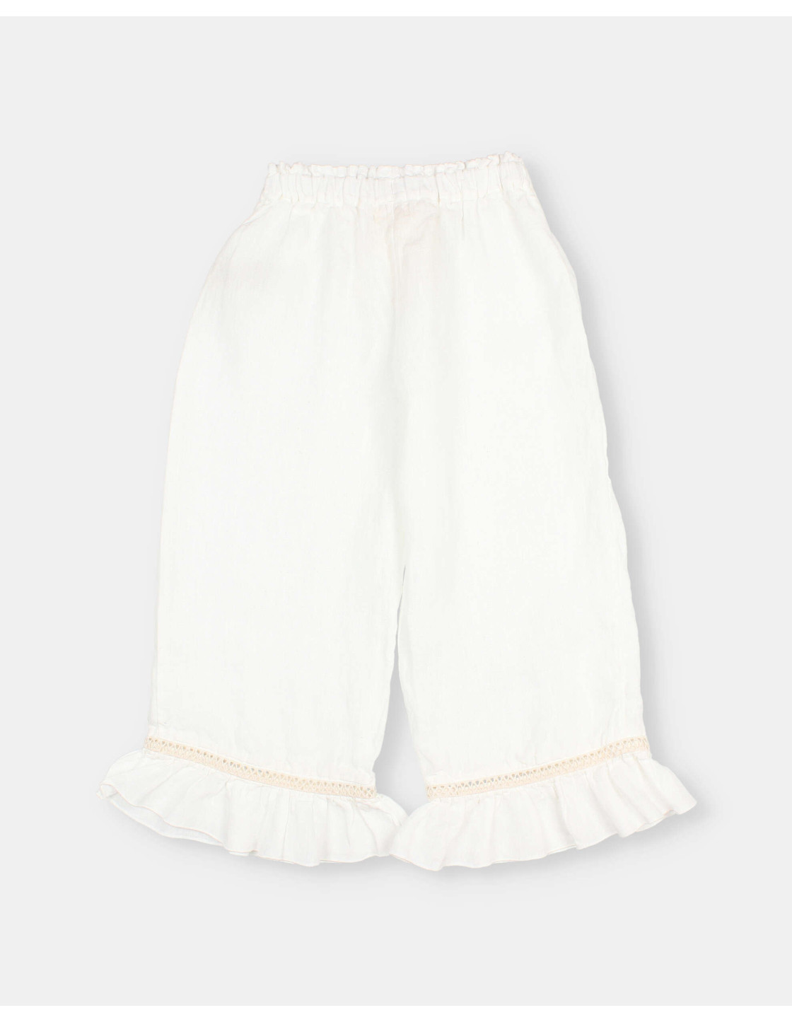 PANTALÓN GIRLY DE LINO