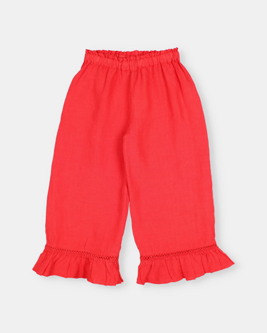 LINEN GIRLY PANTS