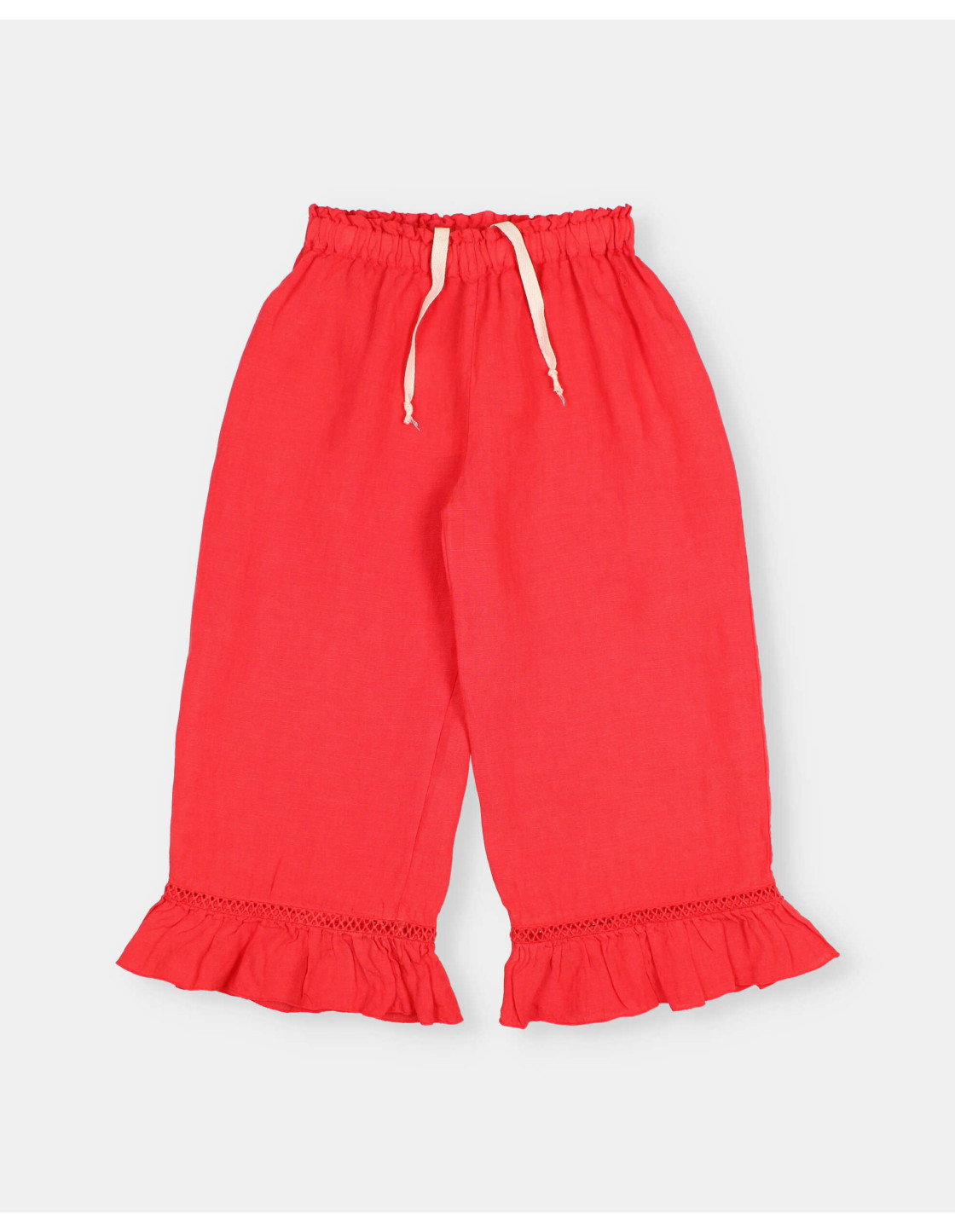 PANTALÓN GIRLY DE LINO