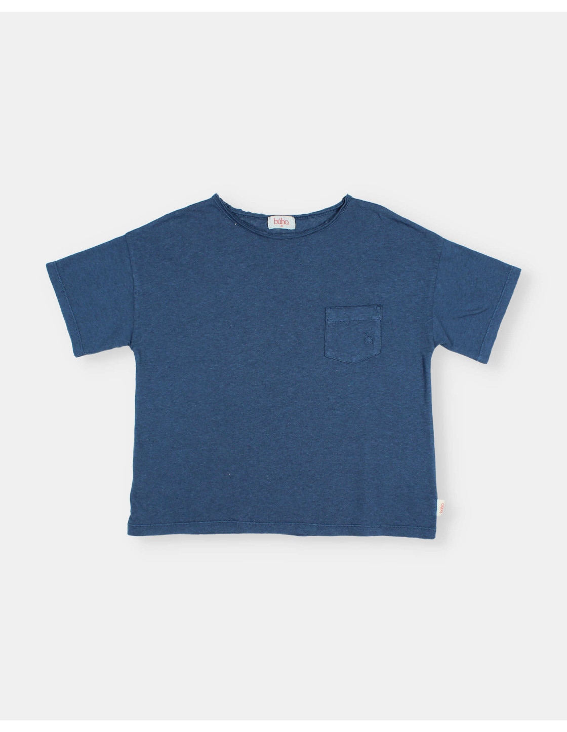 CAMISETA DE LINO CON BOLSILLO