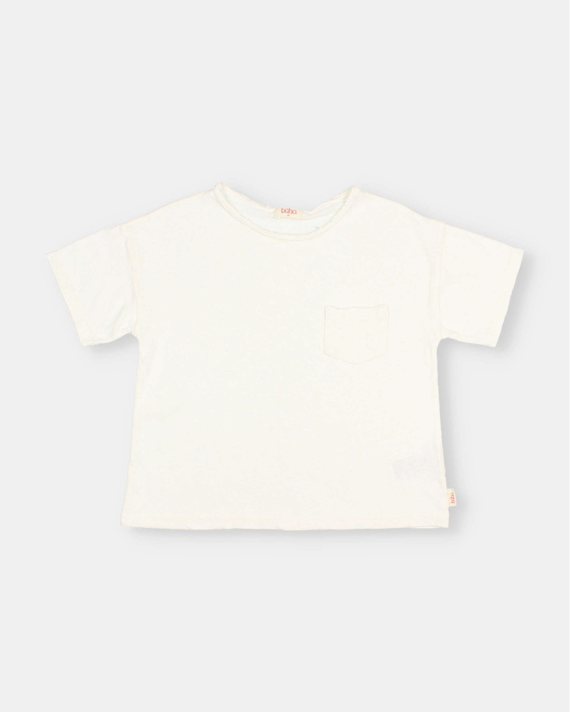 CAMISETA DE LINO CON BOLSILLO