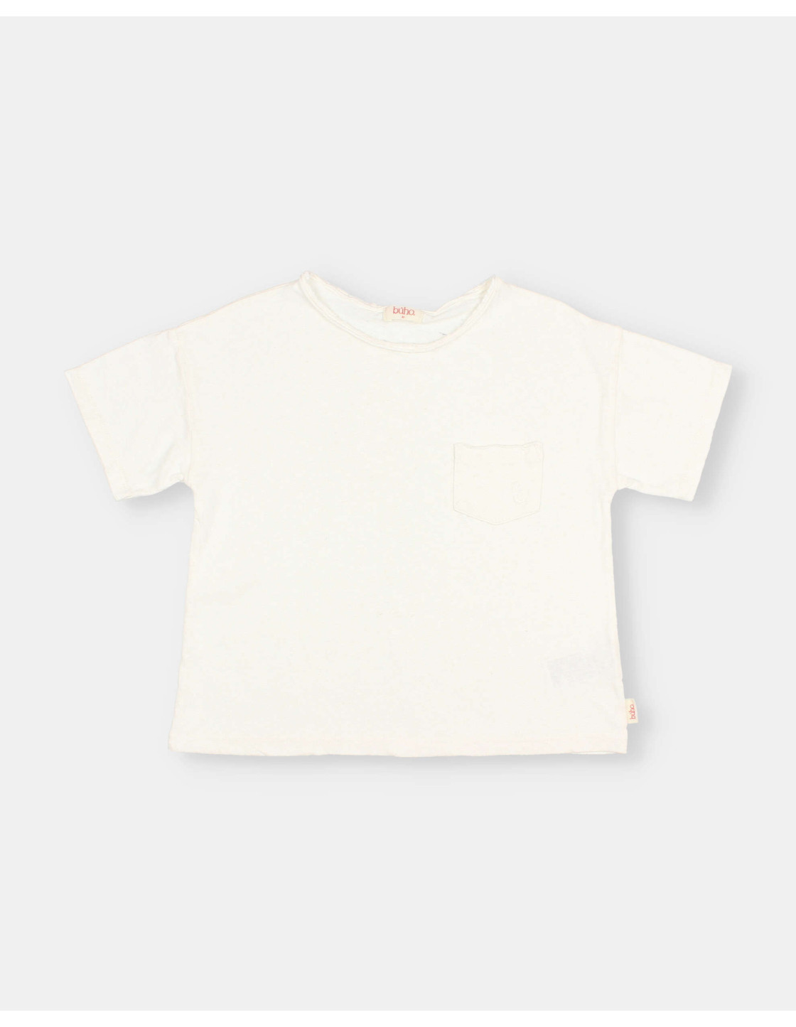 CAMISETA DE LINO CON BOLSILLO