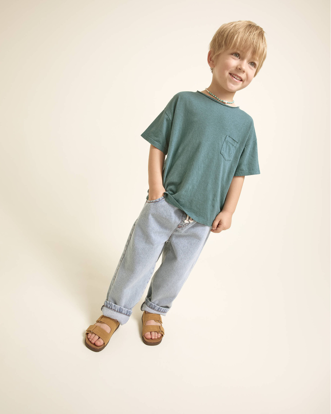 POCKET LINEN T-SHIRT