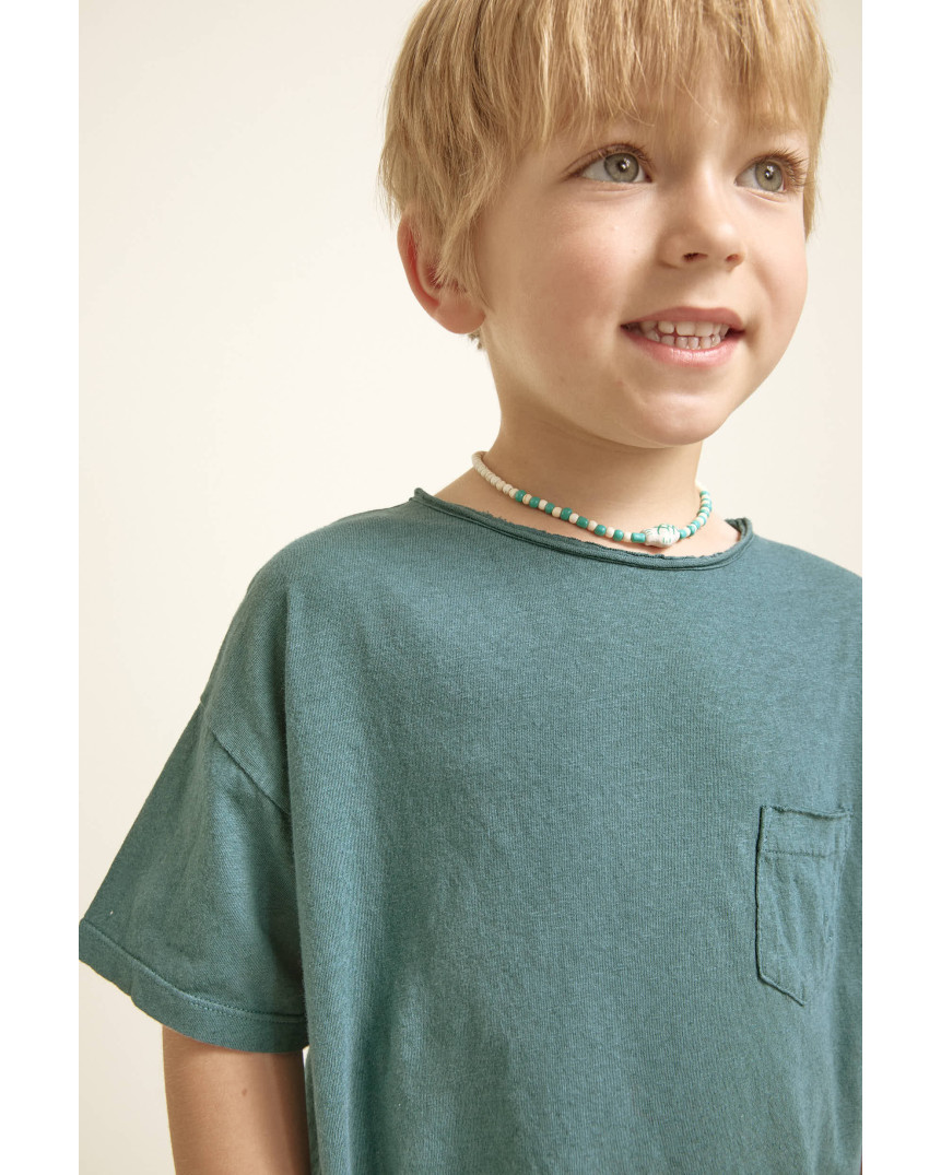 POCKET LINEN T-SHIRT