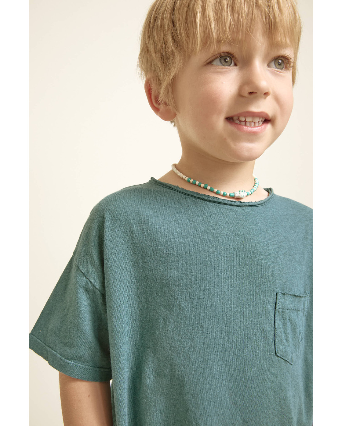 POCKET LINEN T-SHIRT