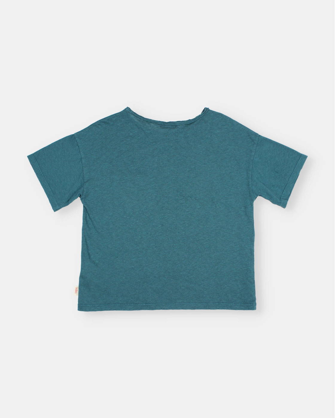 CAMISETA DE LINO CON BOLSILLO