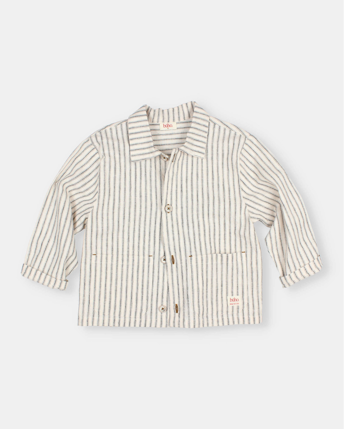 CHAQUETA DE LINO CON RAYAS