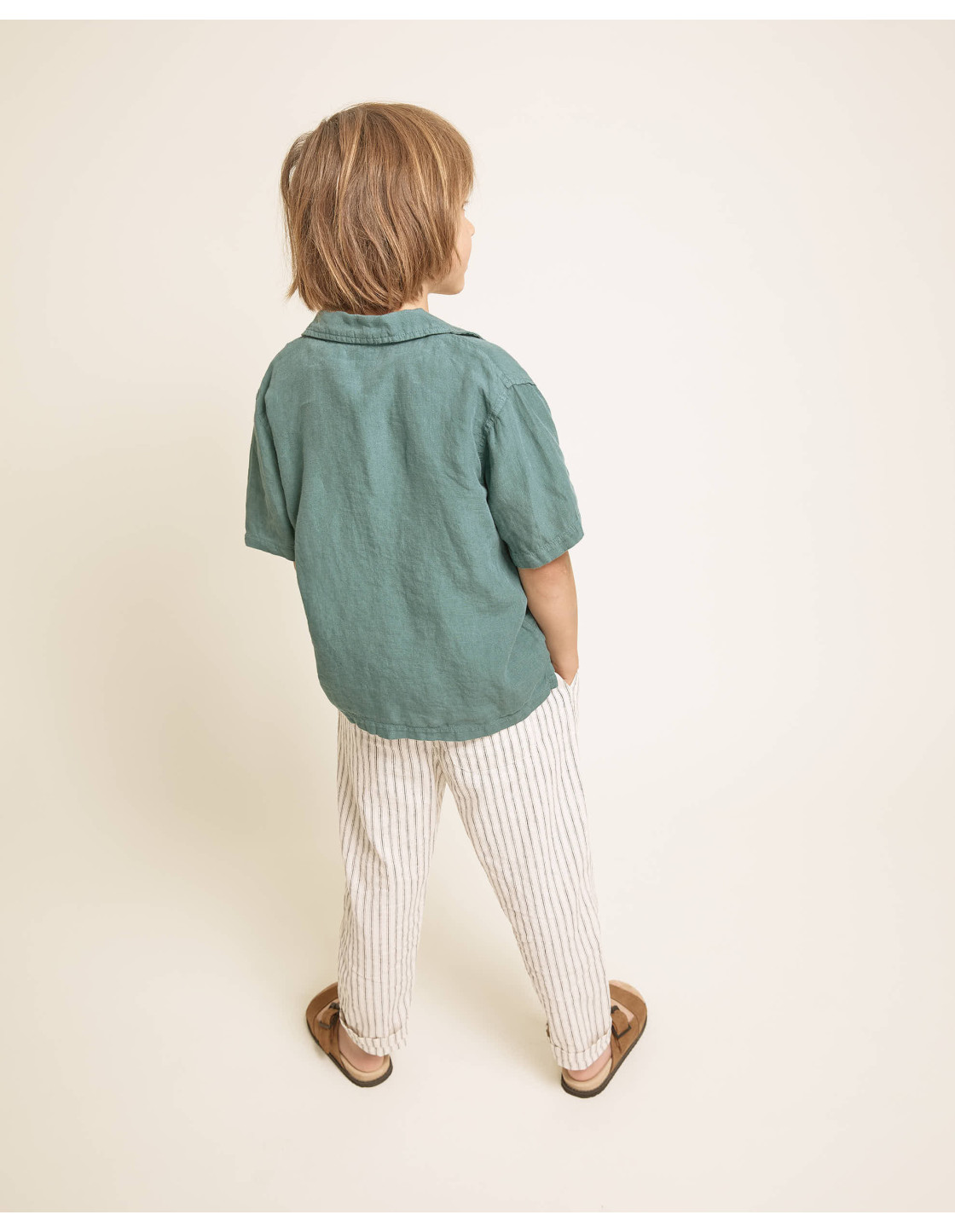 LINEN STRIPES PANTS