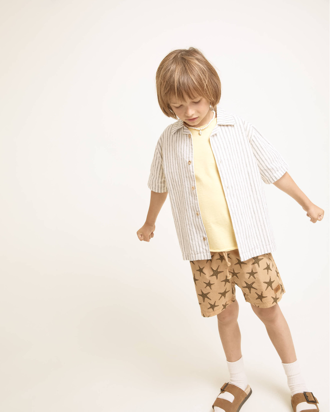 CAMISA DE LINO CON RAYAS